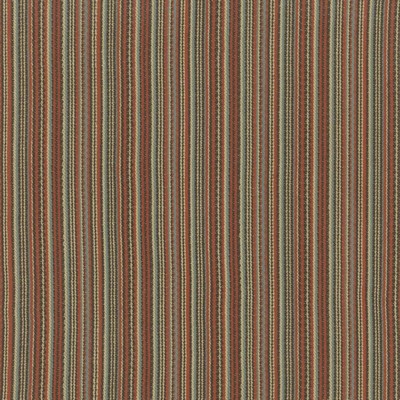Kasmir Kiro Stripe Cinnabar in 5137 Orange Cotton  Blend Small Striped  Striped   Fabric